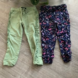 Lot of 2 girls Toddler Pants